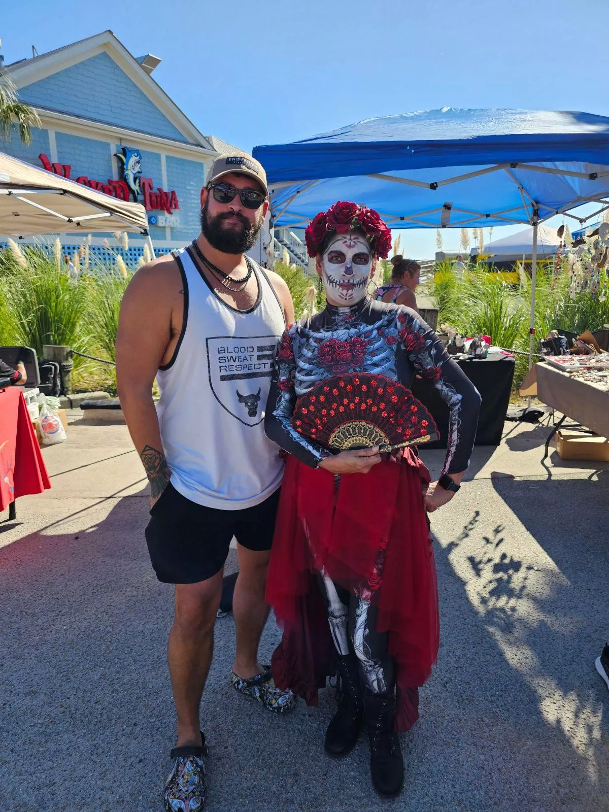We had a Dia de Los Muertos / Taco festival a few days ago. My mother dressed up and danced the afternoon away to celebrate and honor our dearly departed We had a Dia de Los Muertos / Taco festival a few days ago. My mother dressed up and danced the afternoon away to celebrate and honor our dearly departed