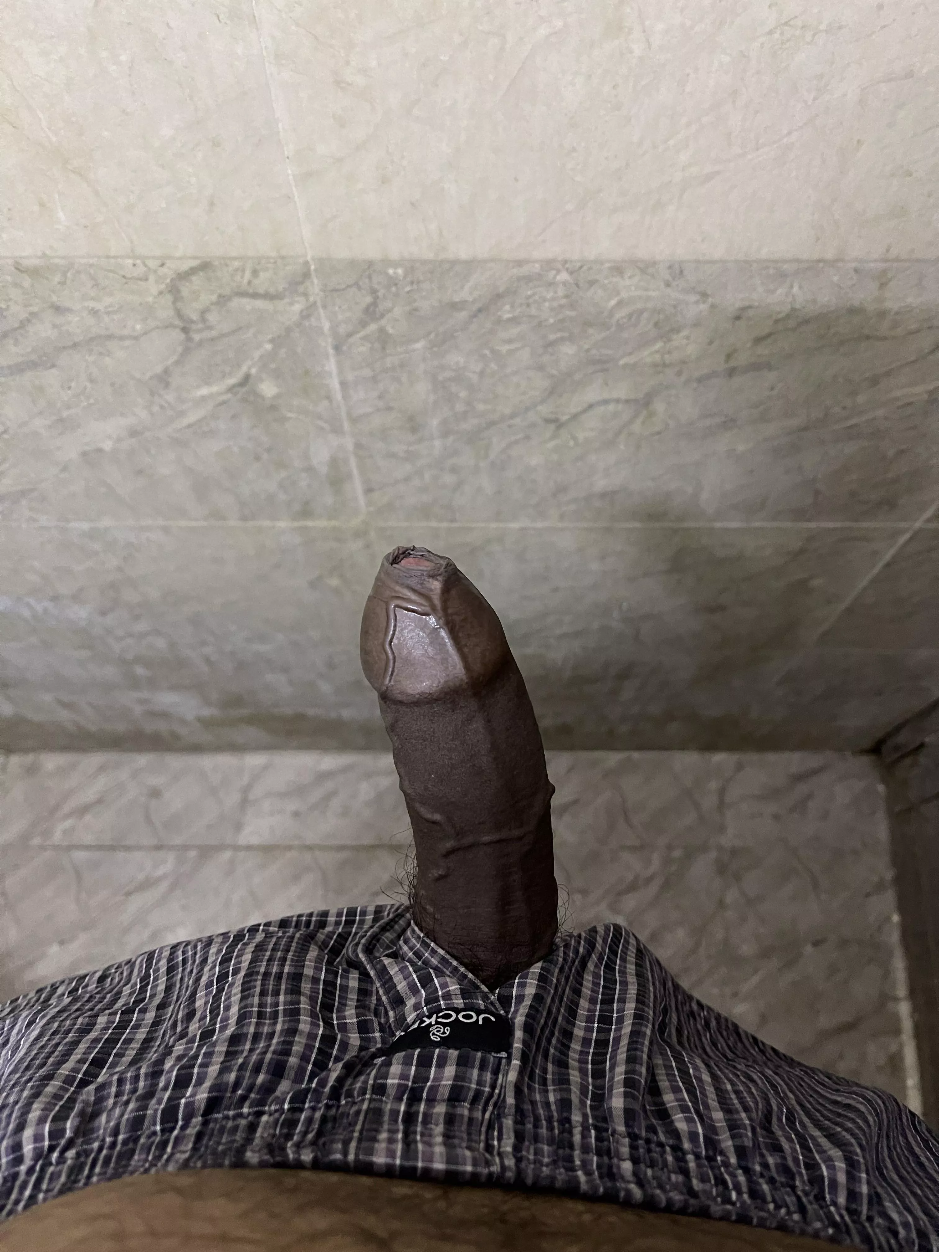 Why does it keep slipping out of my shorts? Hehe