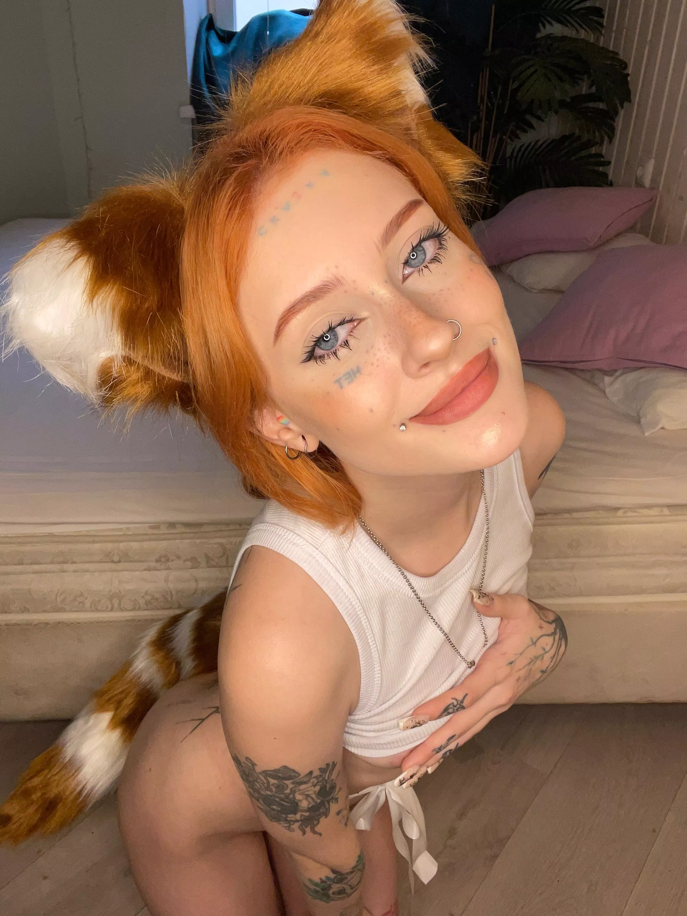 You'd feed that fox your cream, wouldn't you