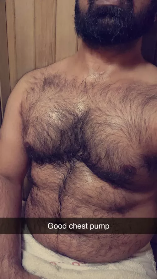 After a good chest pump