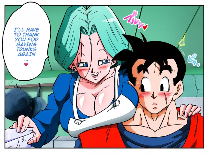 Bulma wants to say thanks (Yamamoto Doujin, DragonBall-in-color)