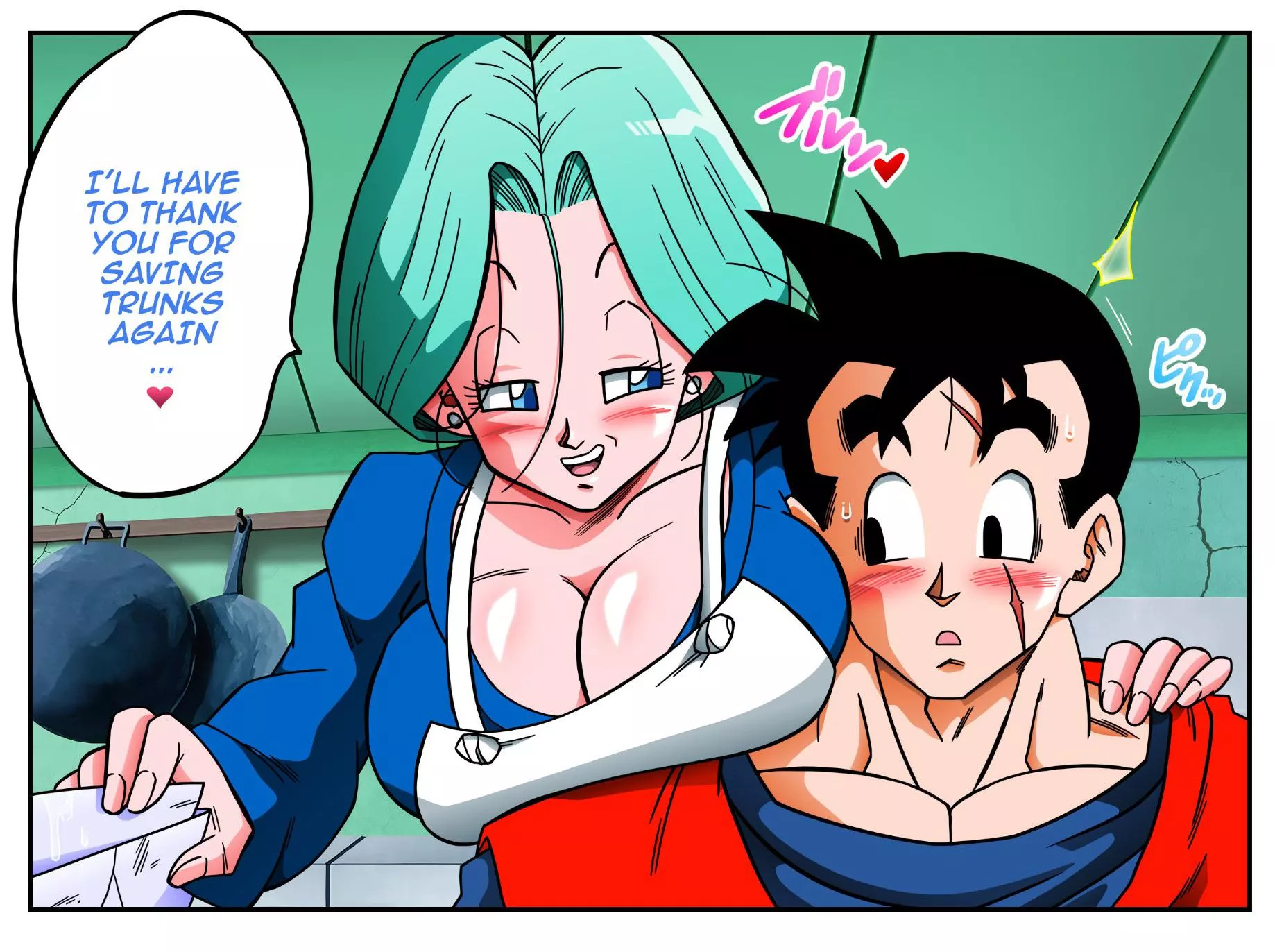Bulma wants to say thanks (Yamamoto Doujin, DragonBall-in-color)