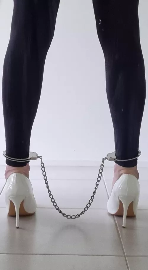 Cuffed in heels
