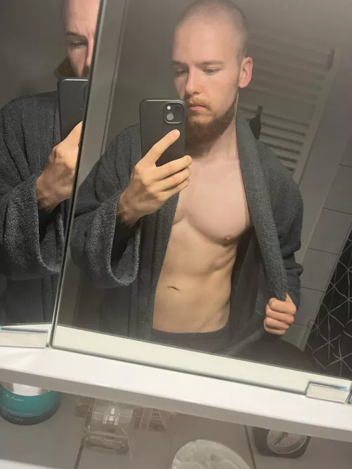 fresh out of the shower