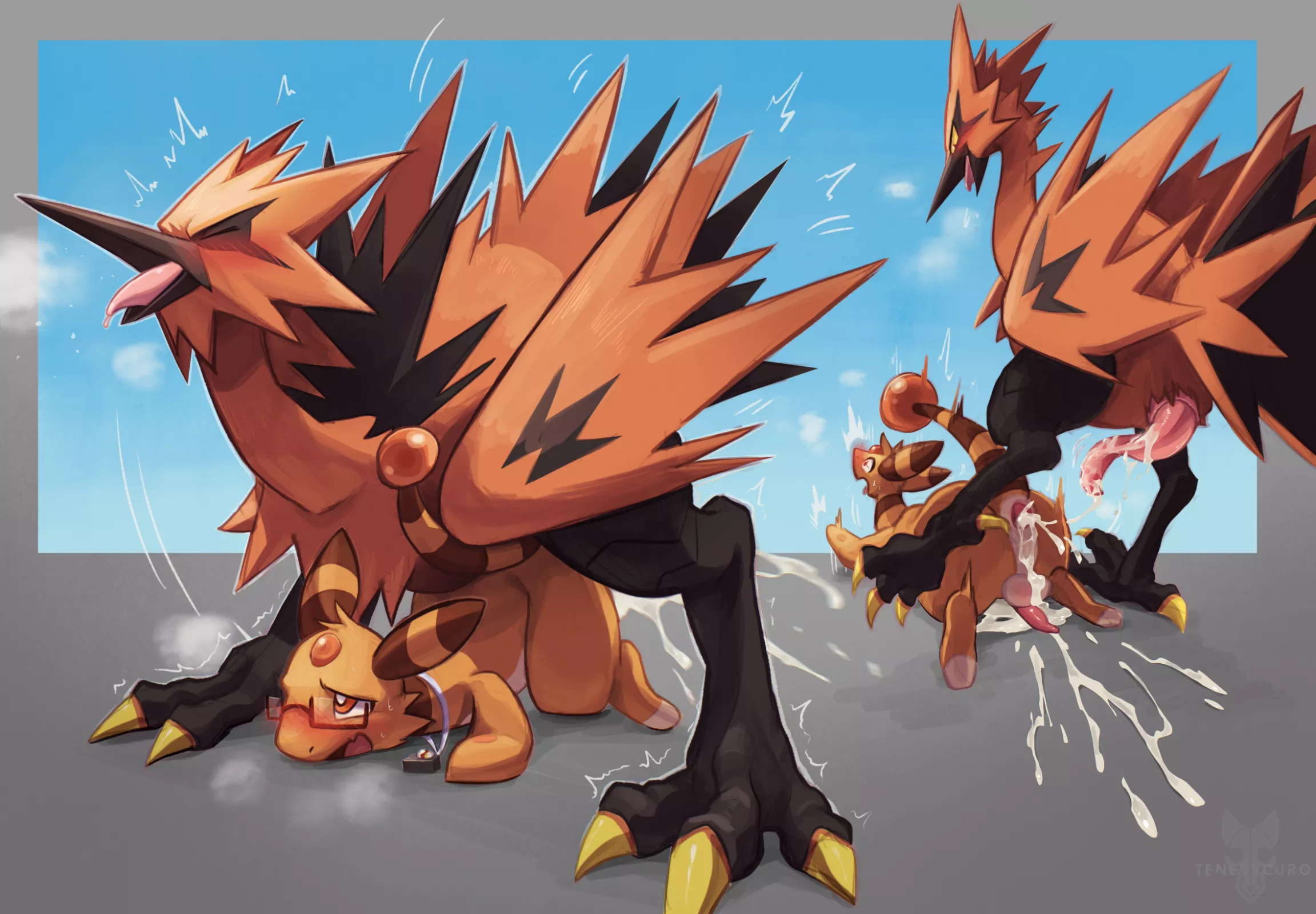 Galarian Zapdos Mating [Tenebscuro]