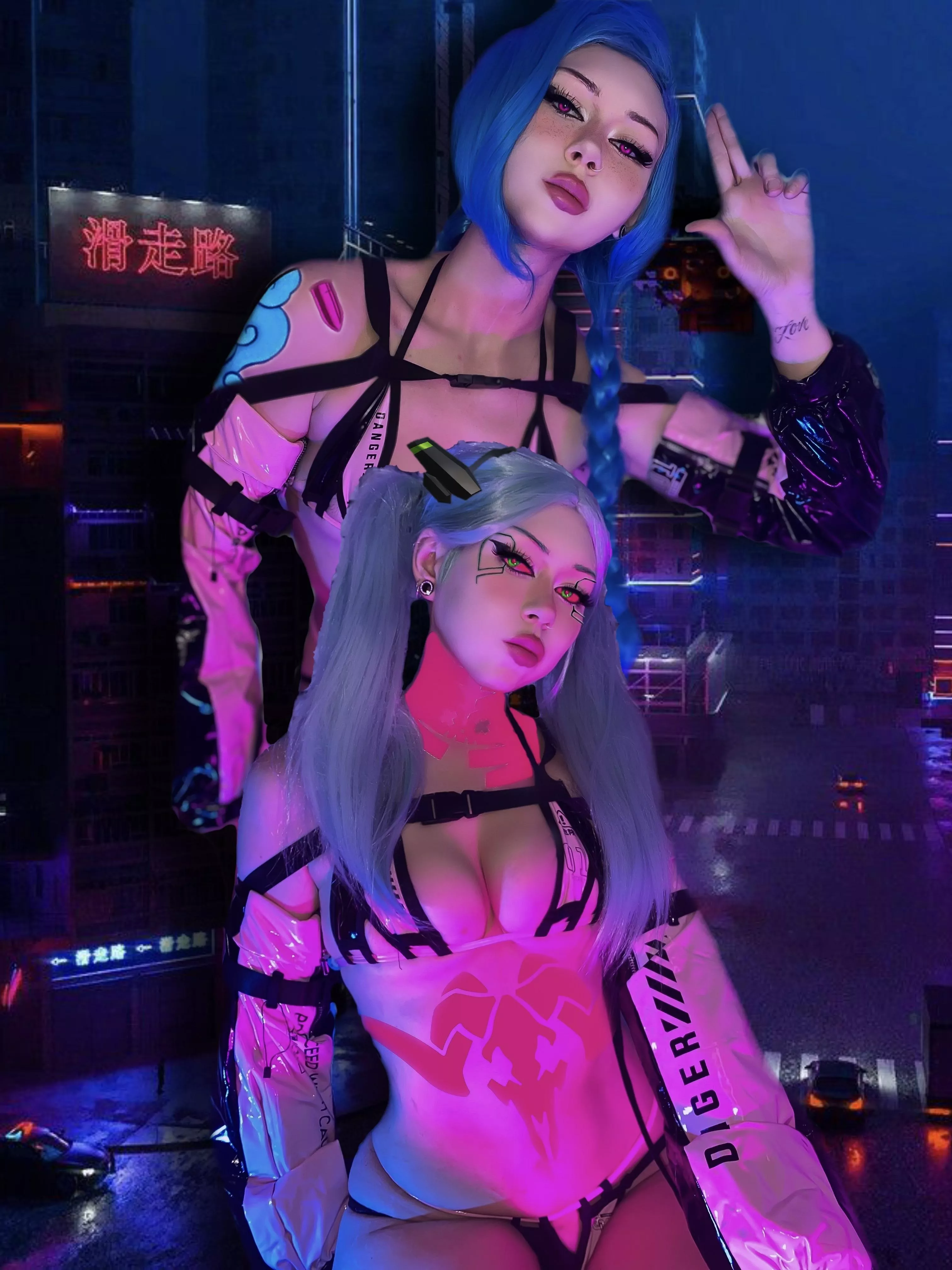 Jinx and Rebecca cosplay