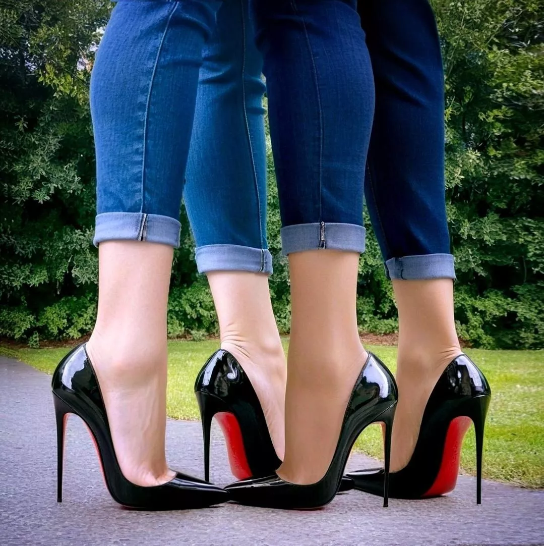 Love louboutin and jeans