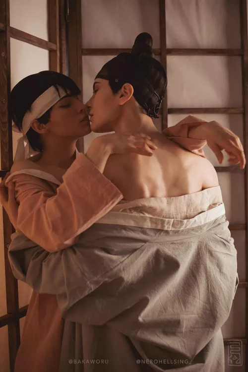 Painter Of the Night cosplay yaoi / Yoon Seungho - me ( Nero Hellsing ) , Baek Nakyum - Bakaworu