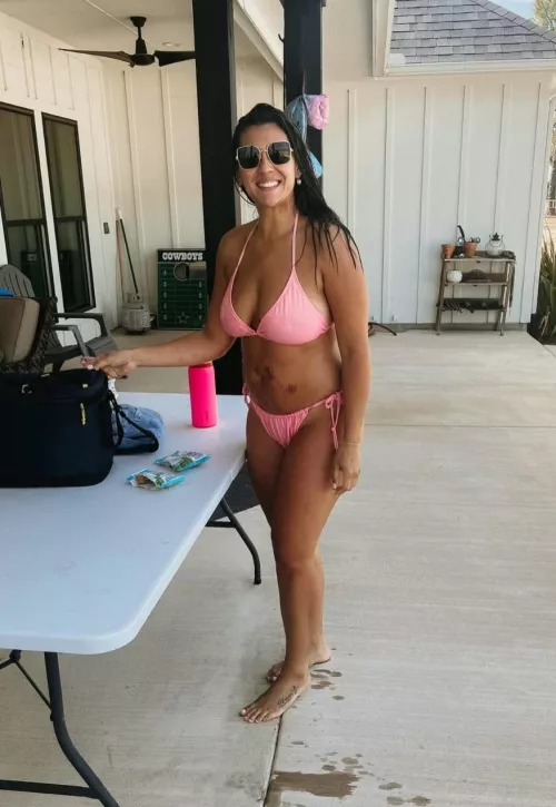 Pink bikini