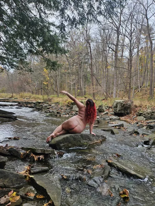 Went out for a hike today with a girlfriend and we both decided to take pictures of eachother naked in nature. Sooo freeing go do