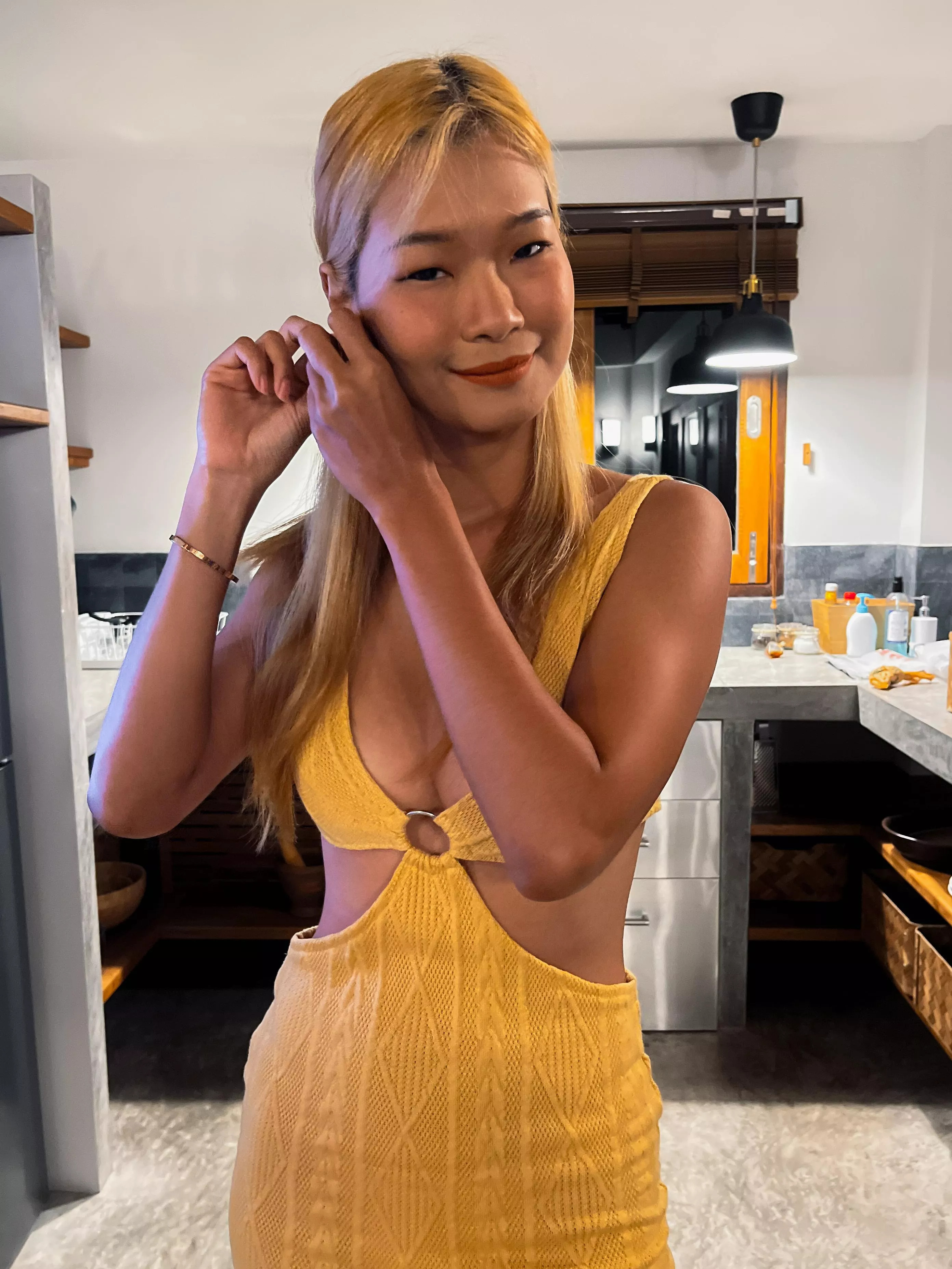 Getting all dressed up for a night of endless possibilities.