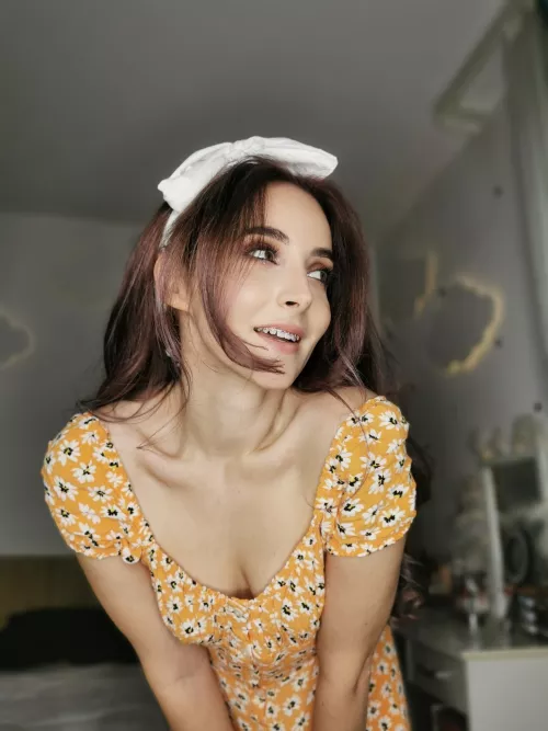 I have some little flowers on my sun dress