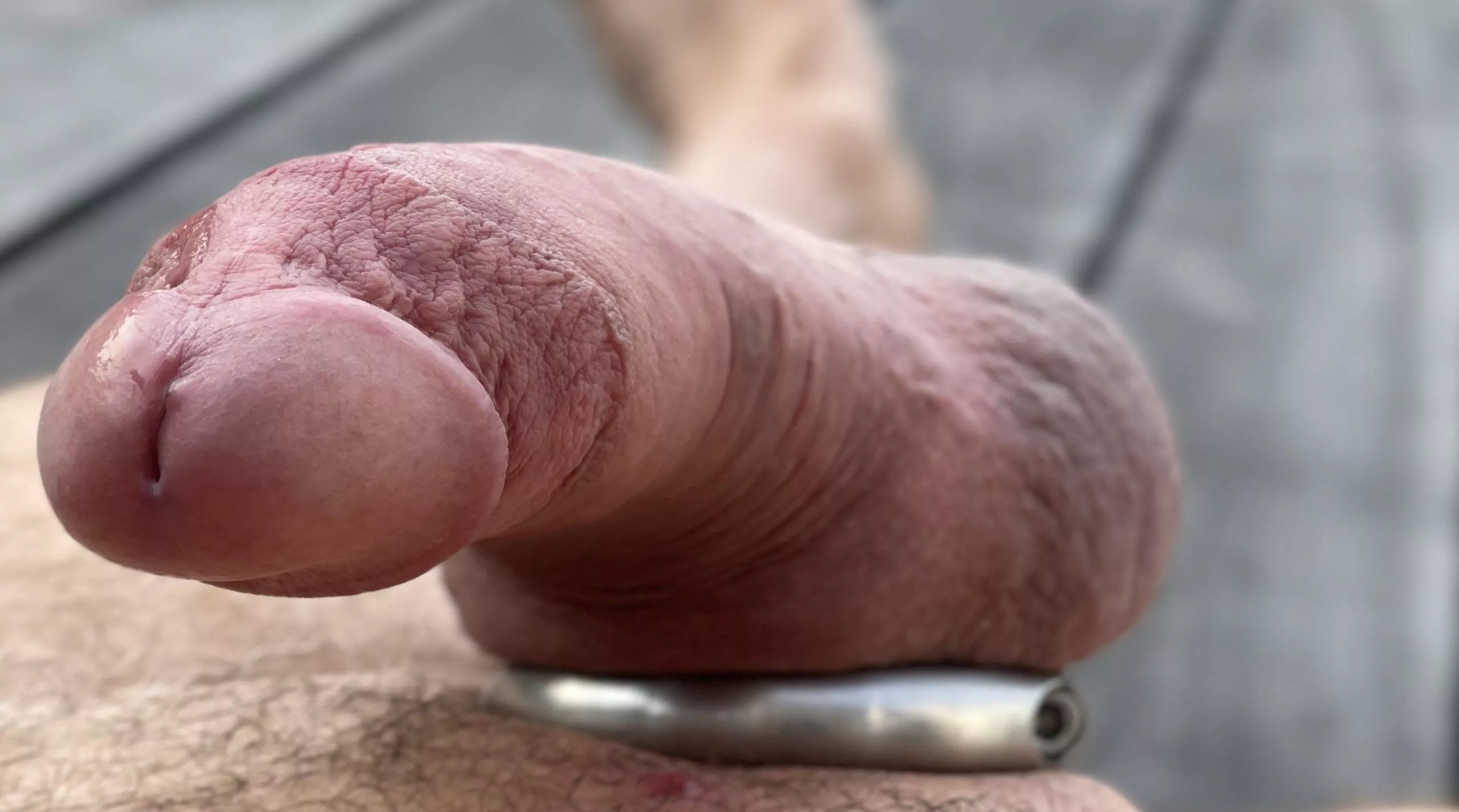 Relaxed and chatting with others on the sauna about cockrings.