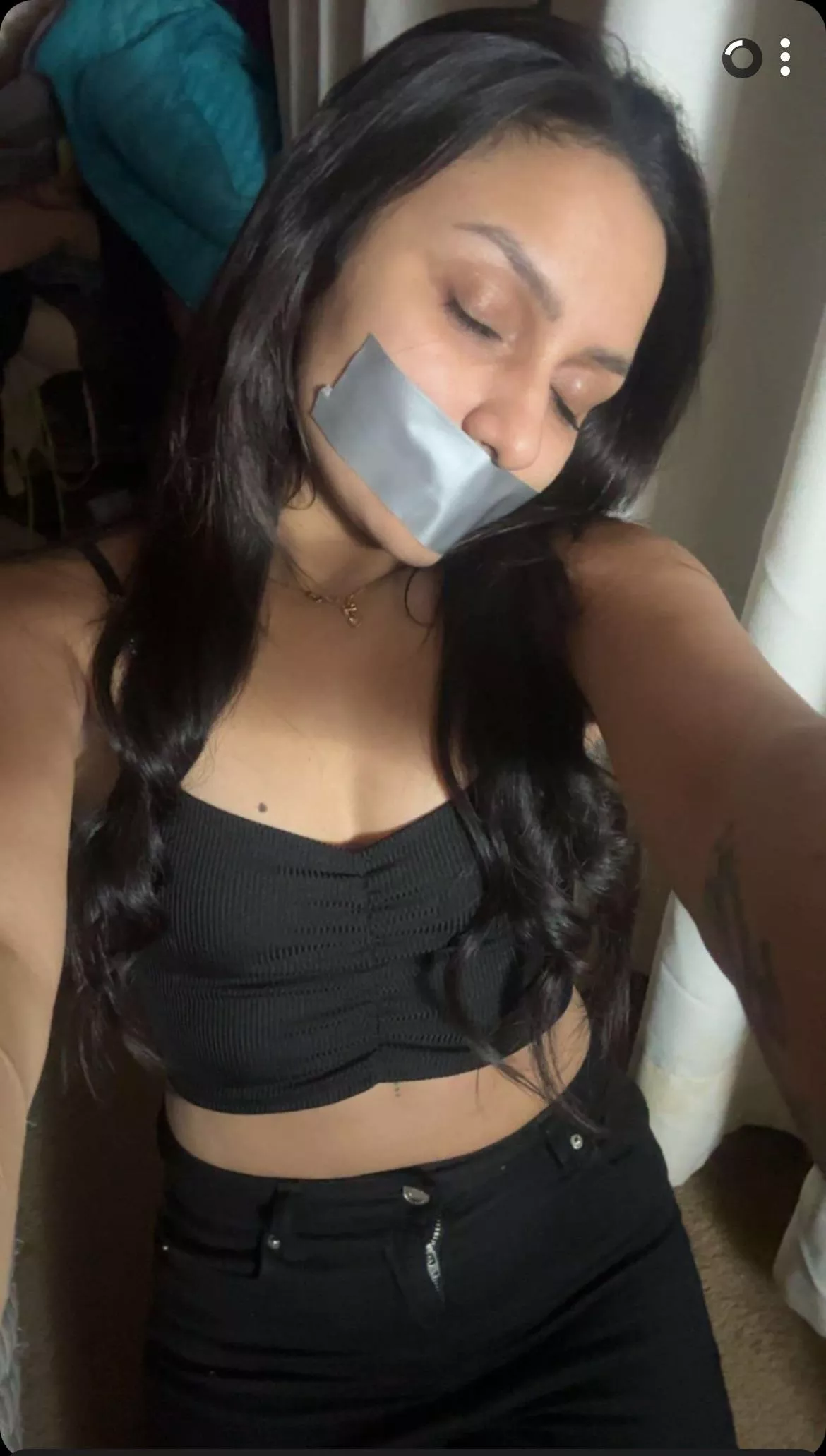 Self Tape Gagged Latina