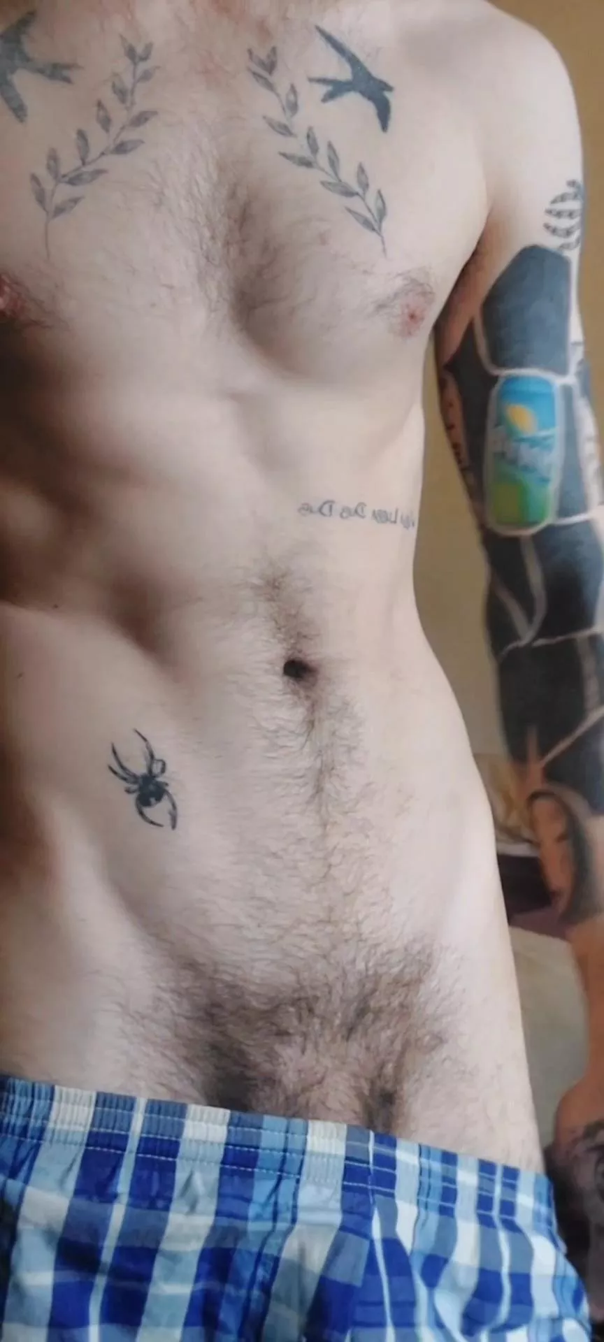 Slightly trimmed pubes