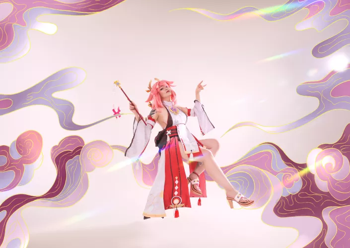 Yae Miko Genshin Impact by Akemi013