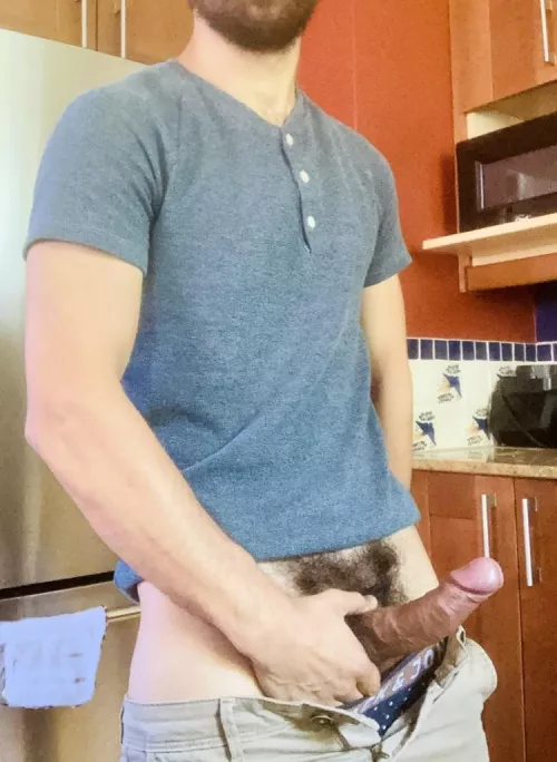 You ready for breakfast, bro? I got some thick sausage right here for you. (21)
