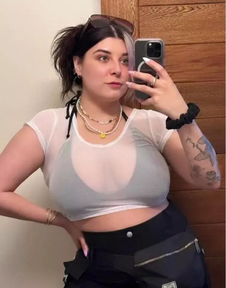 Alluux is making my cock swell with pleasure for her big titties and pretty face