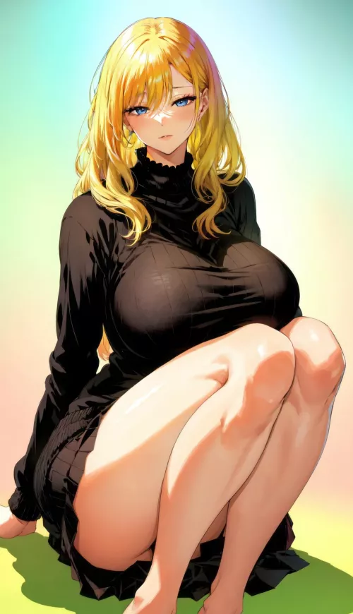 Black Sweater & Skirt