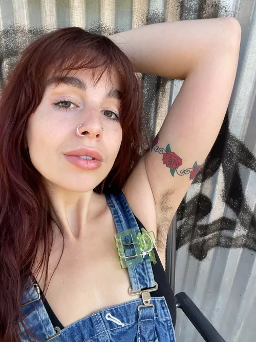 do my hairy pits go with these overalls? F28