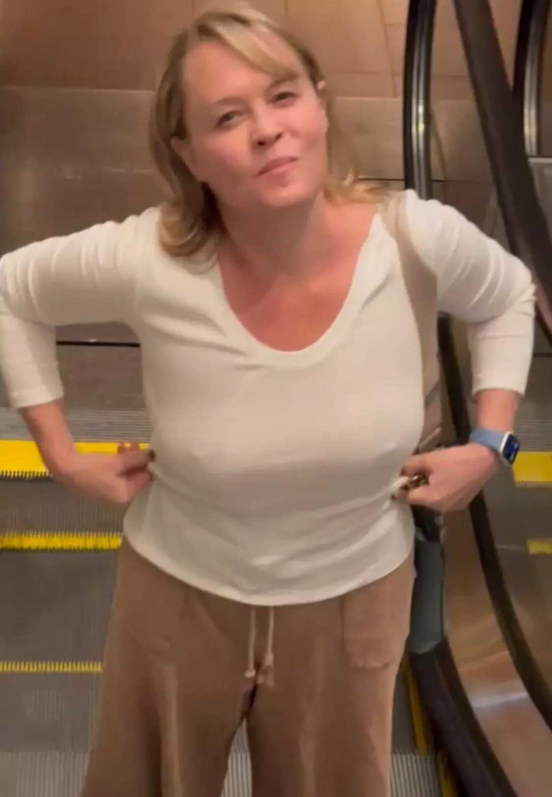 Got a new shirt today. Showing more than just pokies.