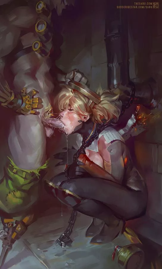 Junkrat lets Mercy know what he thinks about her rezzing a million times in the last fight (Sabudanego) Junkrat lets Mercy know what he thinks about her rezzing a million times in the last fight (Sabudanego)