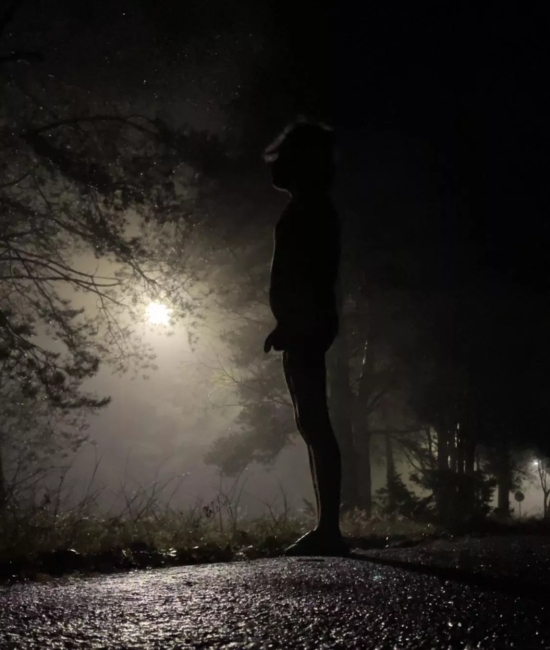 Mighty, cold spotlight.