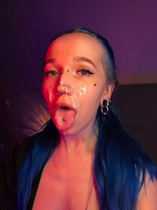 My mouth is always open when you cum