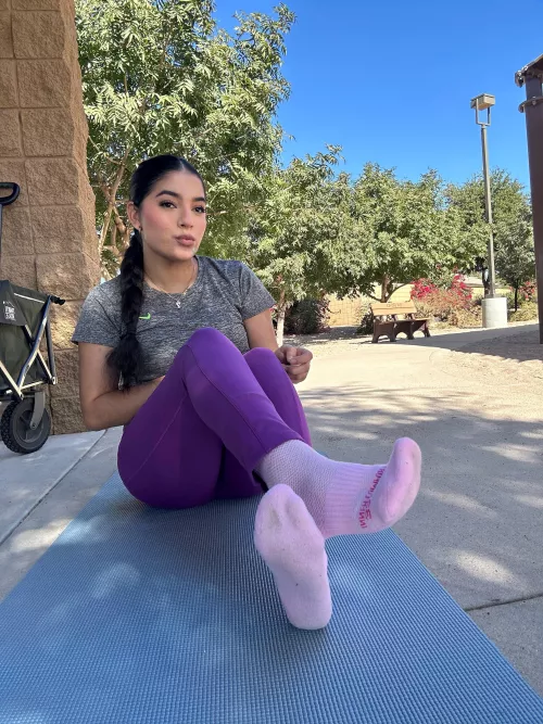 my workout socks! they were so smelly after my workout!