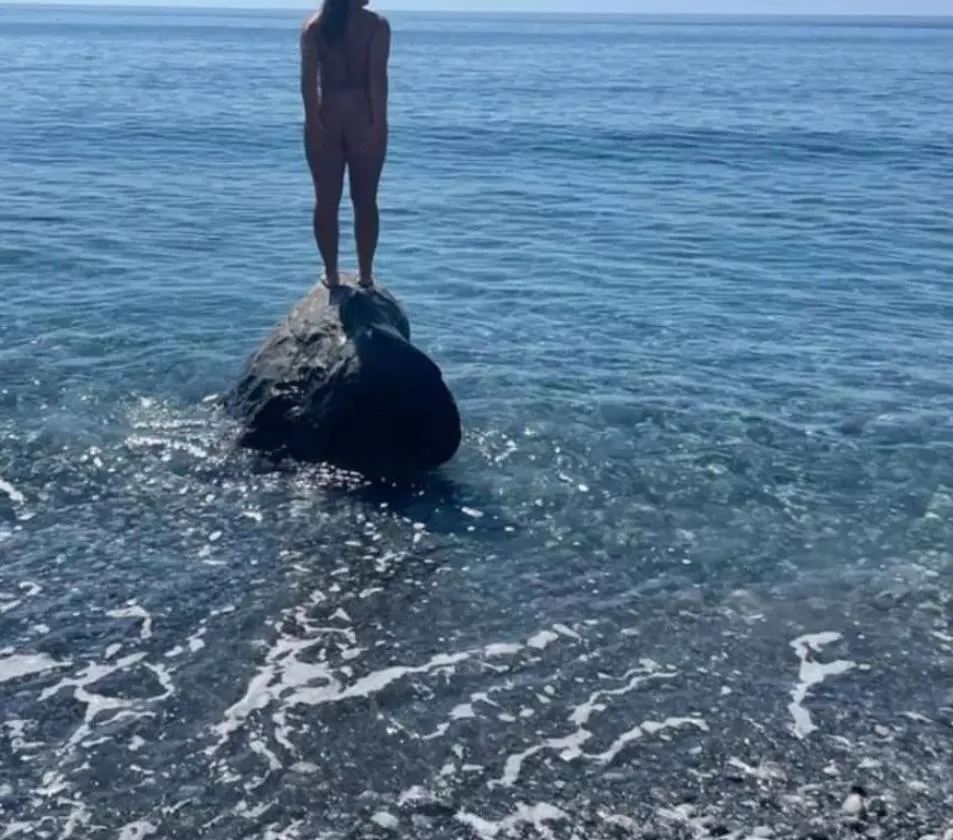 Naked on a rock appreciating the vastness of the ocean (and the world). Anyone else do this?