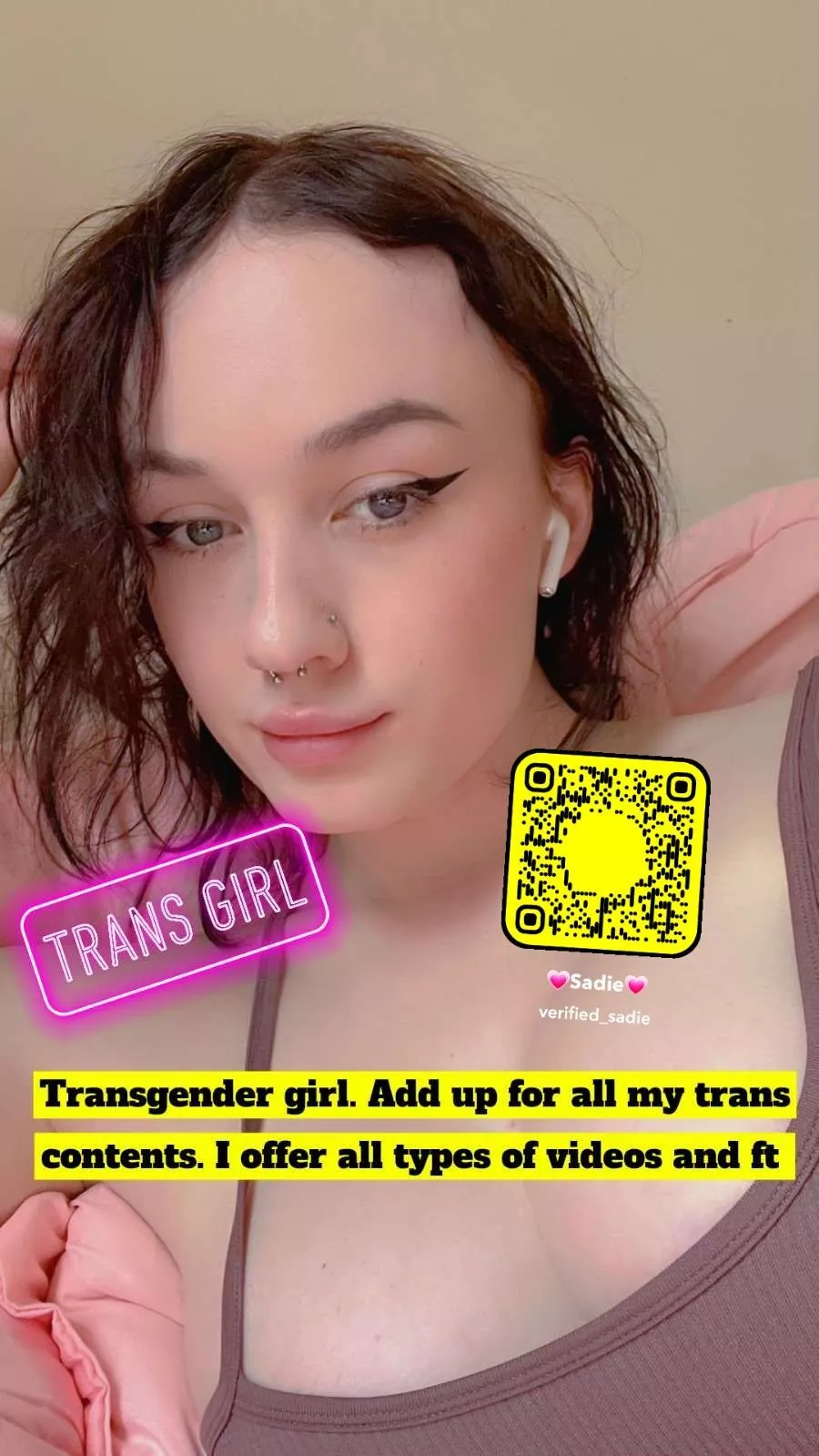 @Sadieno_meet on snap. I'll be the best trans wife.