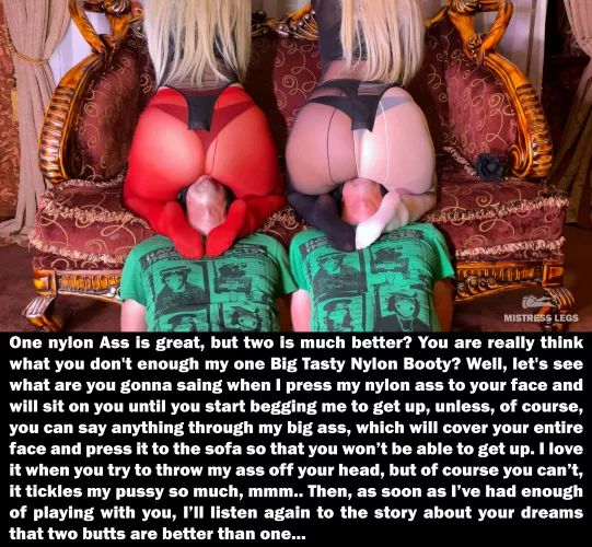 Sniff my big nylon ass!!!