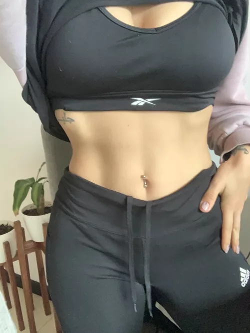 This yoga outfit is very comfortable!