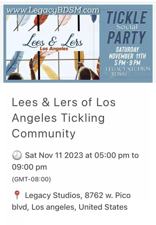 Tickling event in LA