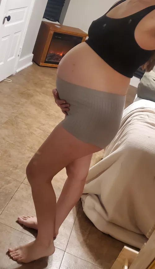 Wanna lay in bed with me and feel little hiccups?