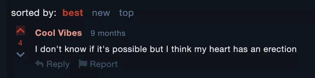 When the blood rushes to your feels