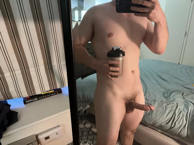 35 [m] the protein helps everything on this dad bod grow, right?