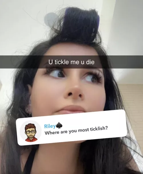 Celebs who are confirmed ticklish: Sssniperwolf