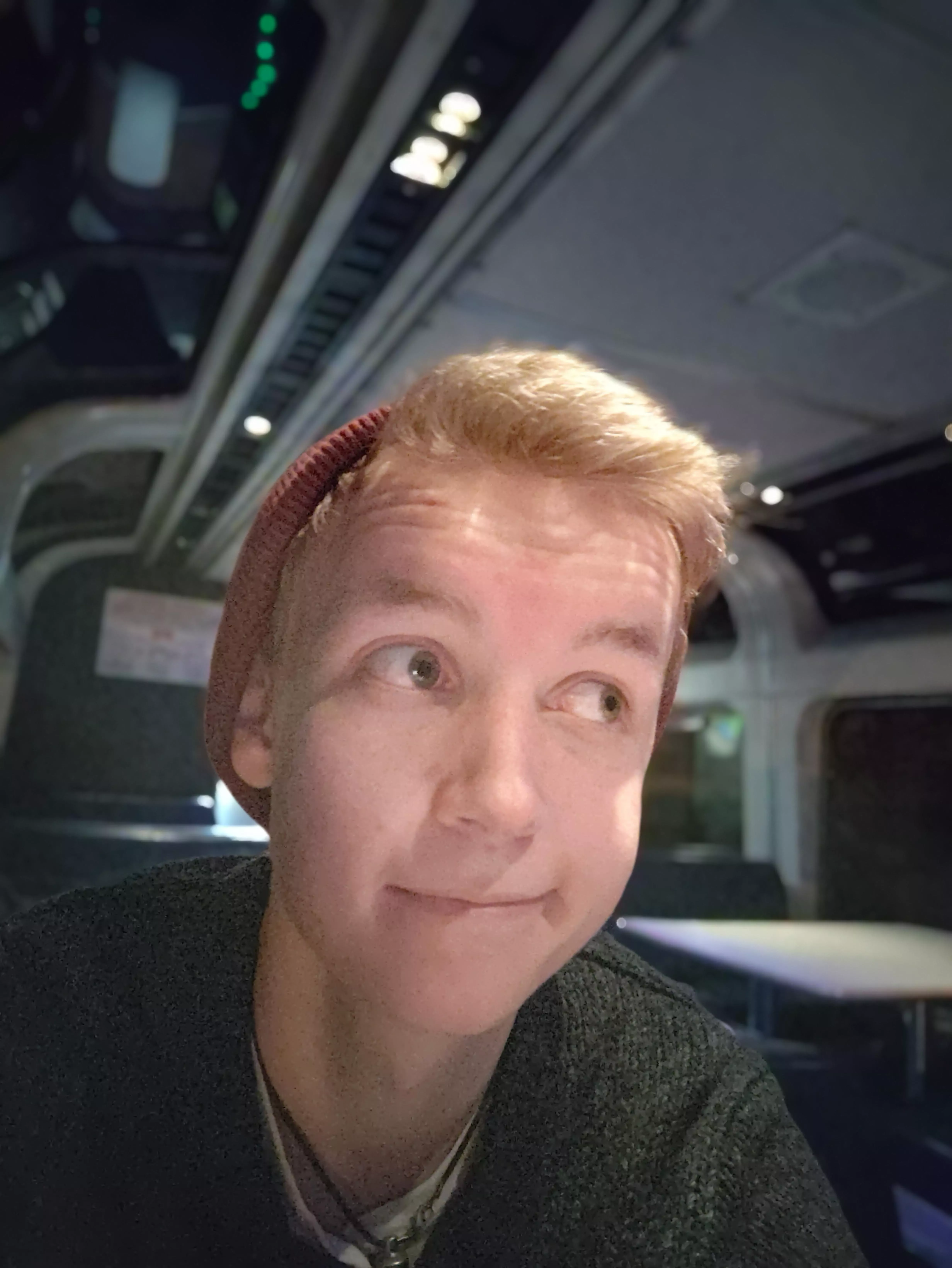 First time on a long distance train, it's cozy