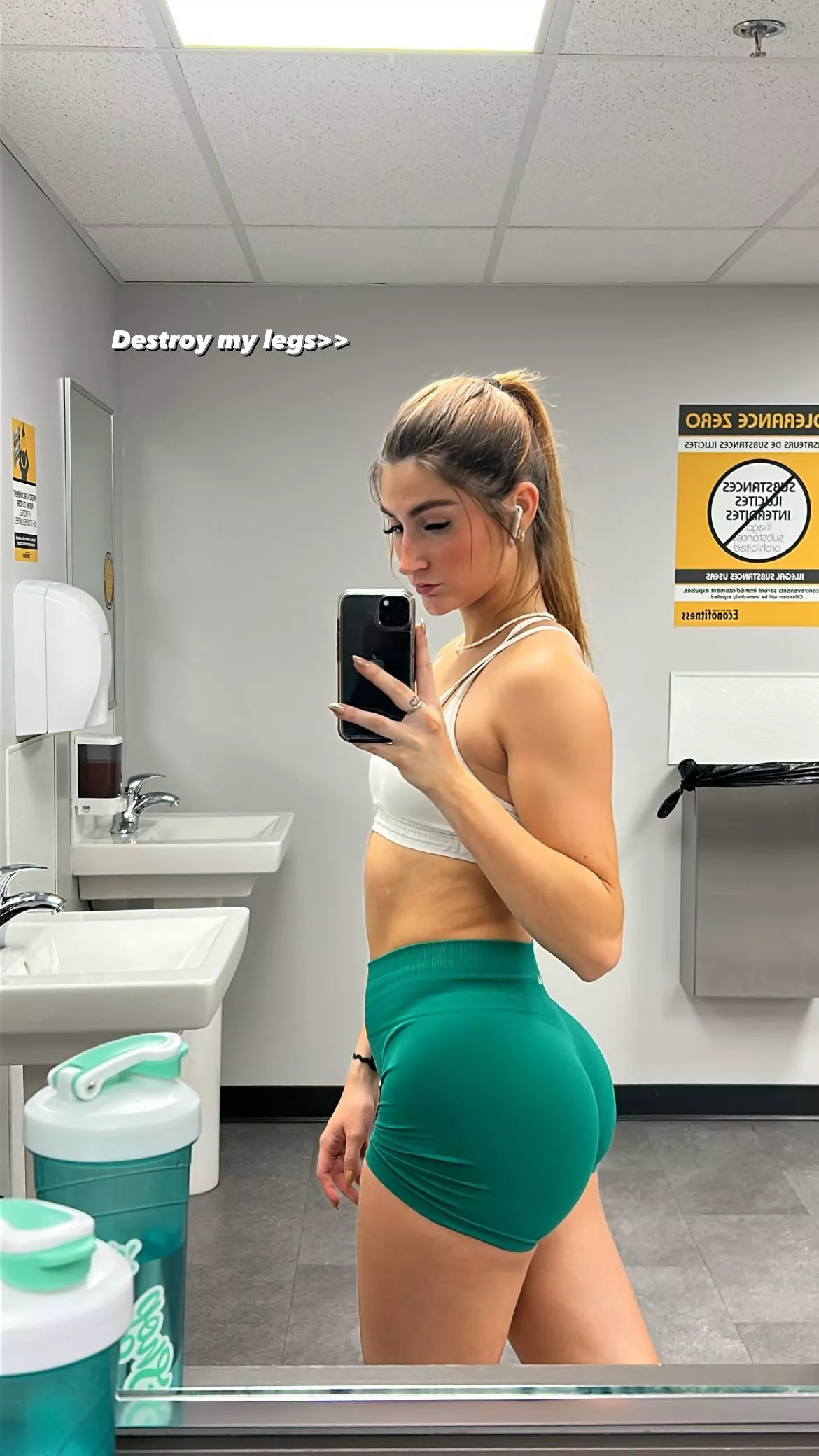 Green shorts