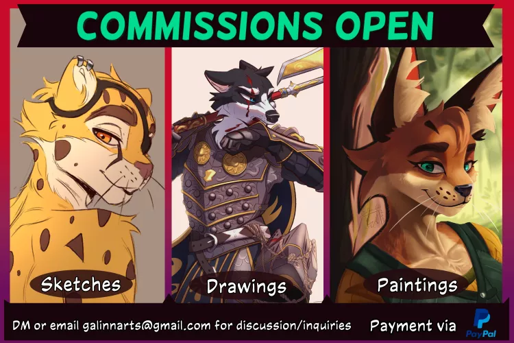Hello, I've got 3 slots open at the moment! Pricing linked in replies, SFW only 🍪