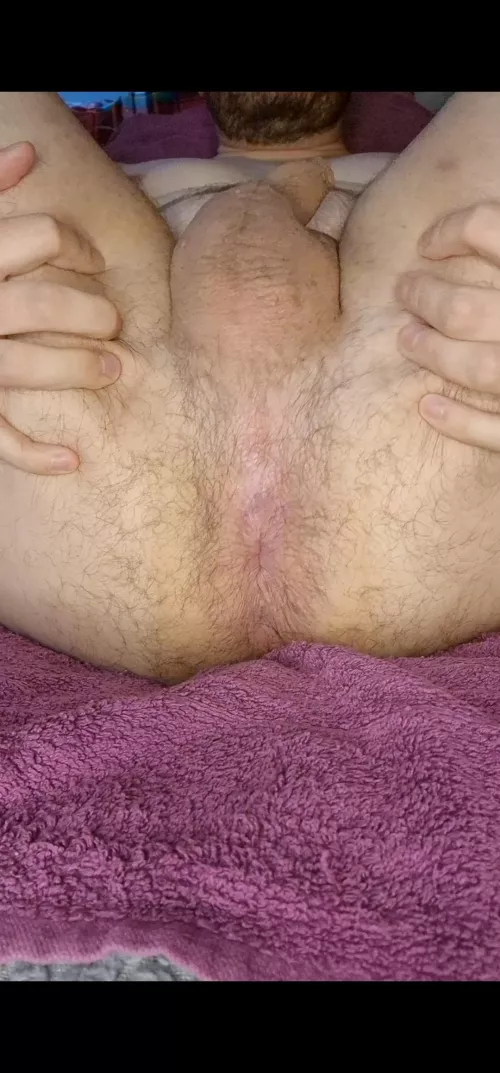 Just before I fucked myself with a toy or two 😜