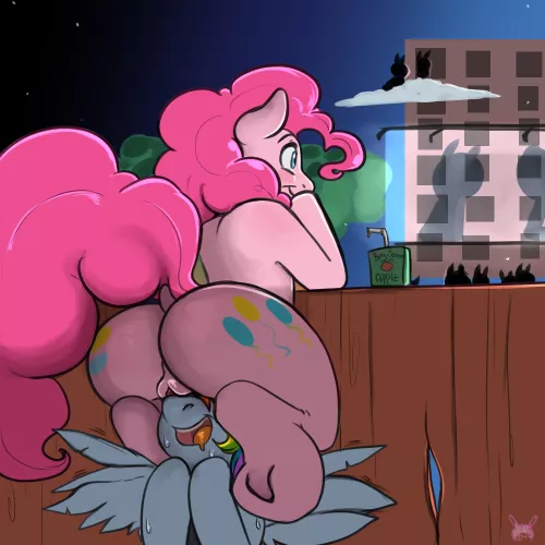 Looks like somepony enjoys being used as a seat!