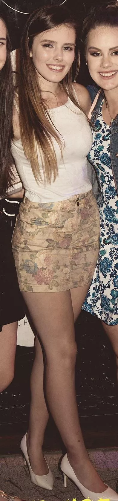 Love a tight skirt and tank top combination