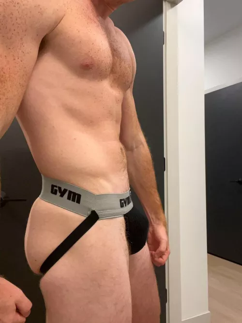Post gym pump always hits harder in a jock