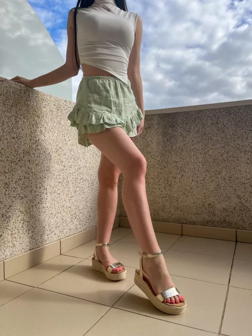 Enjoying the weather!