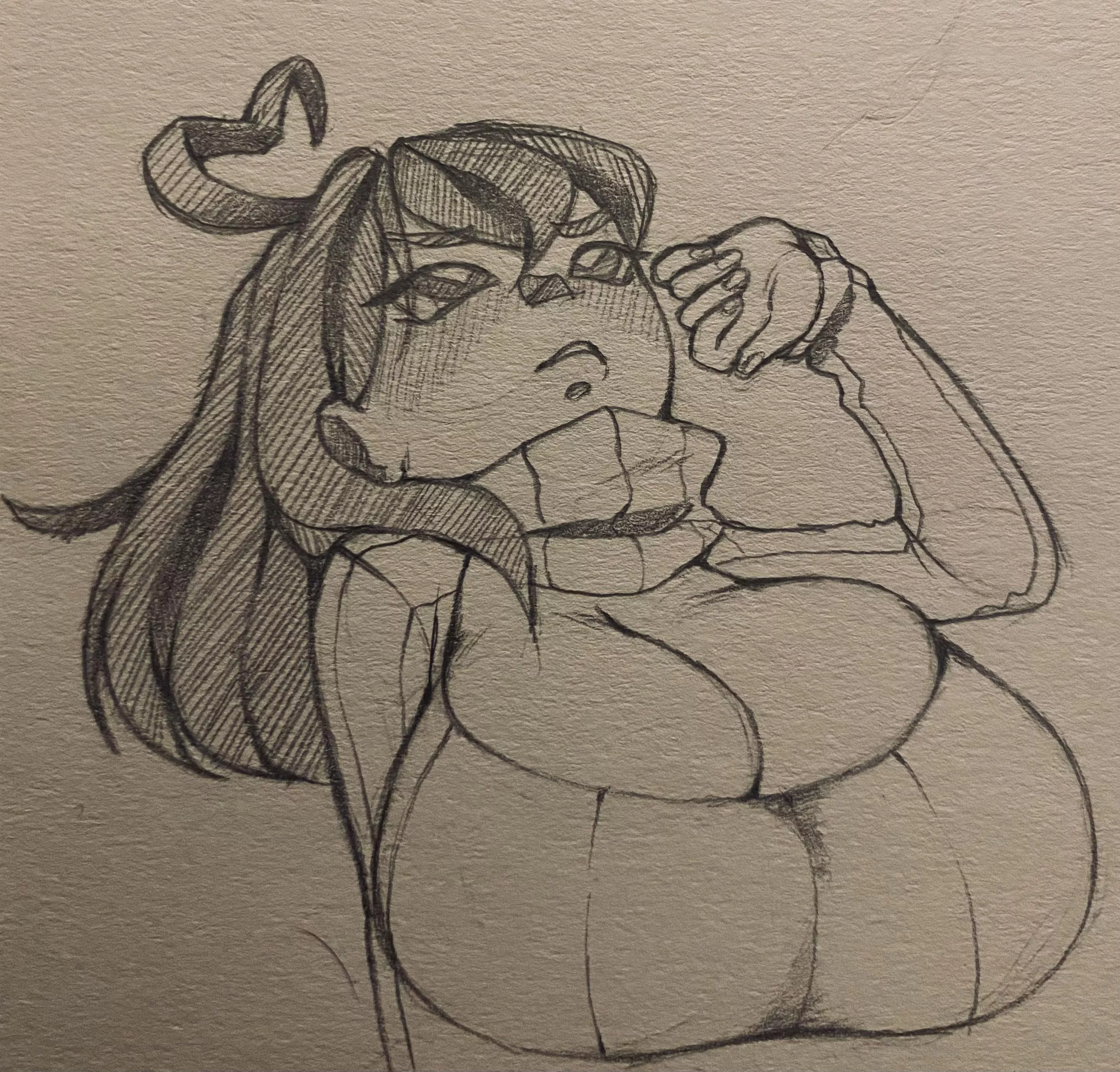 Ermmm idkkk [art by me! Skiddioop!]