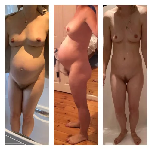 (F) 40, 125lbs, 5’6 - some old pregnancy photos and now.