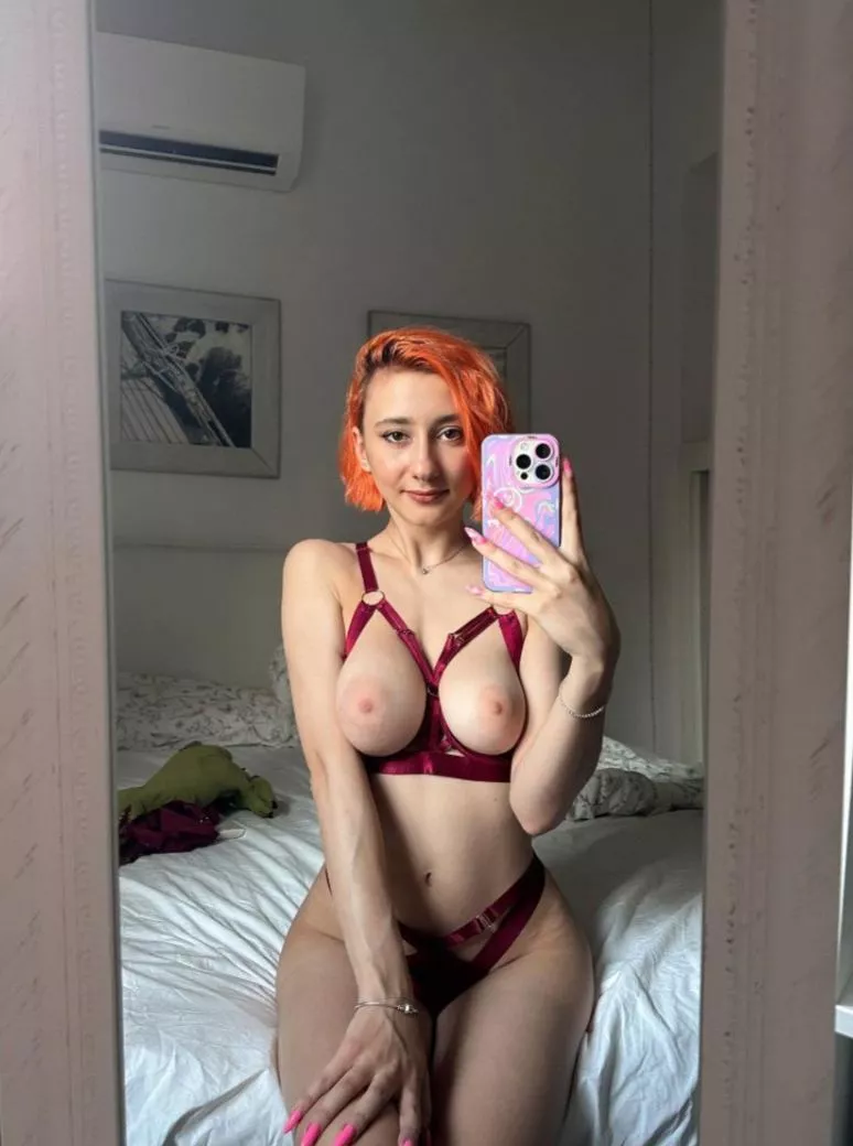 Feeling so flirty in dark red