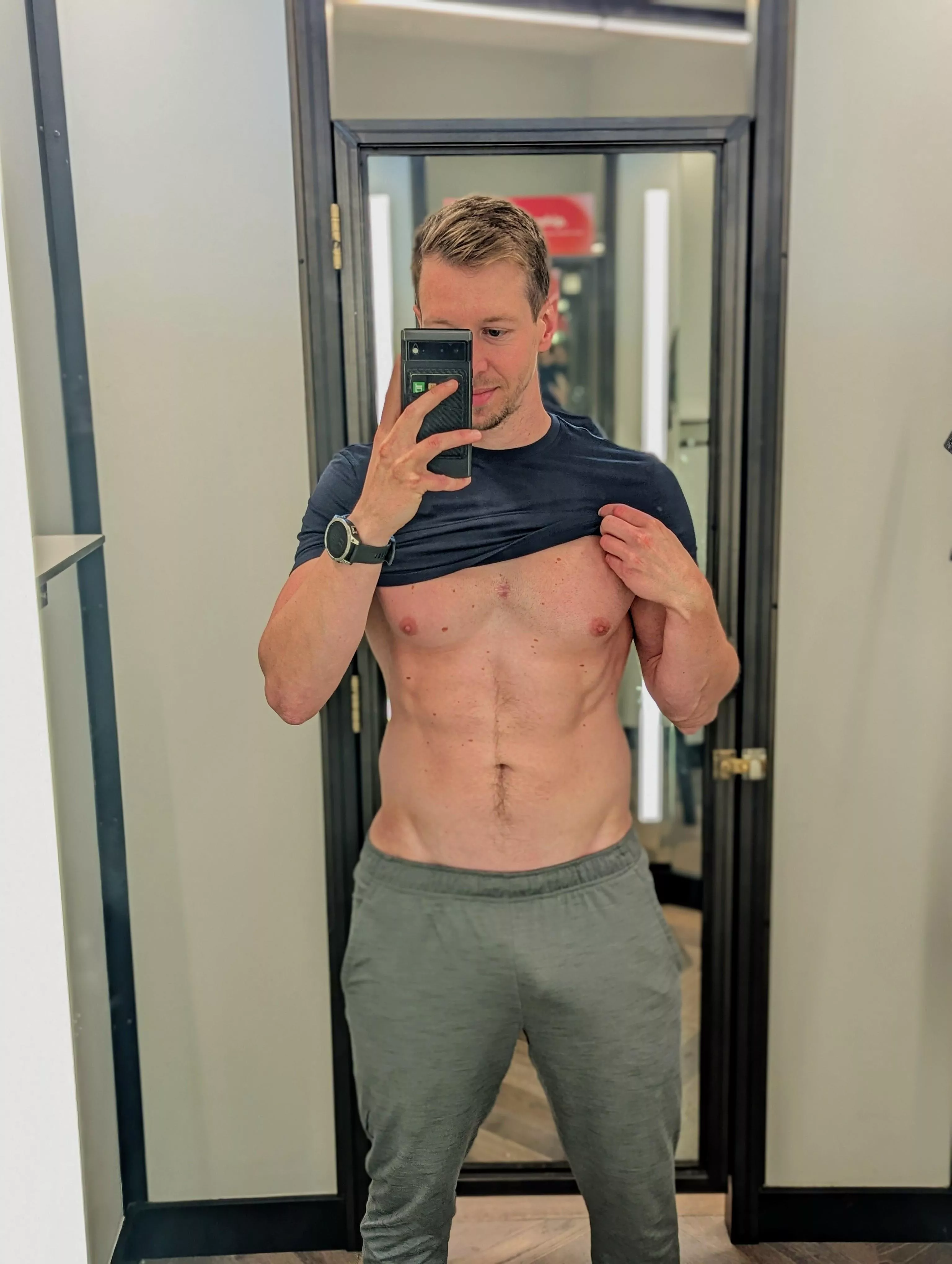 Grey sweatpants season in full swing